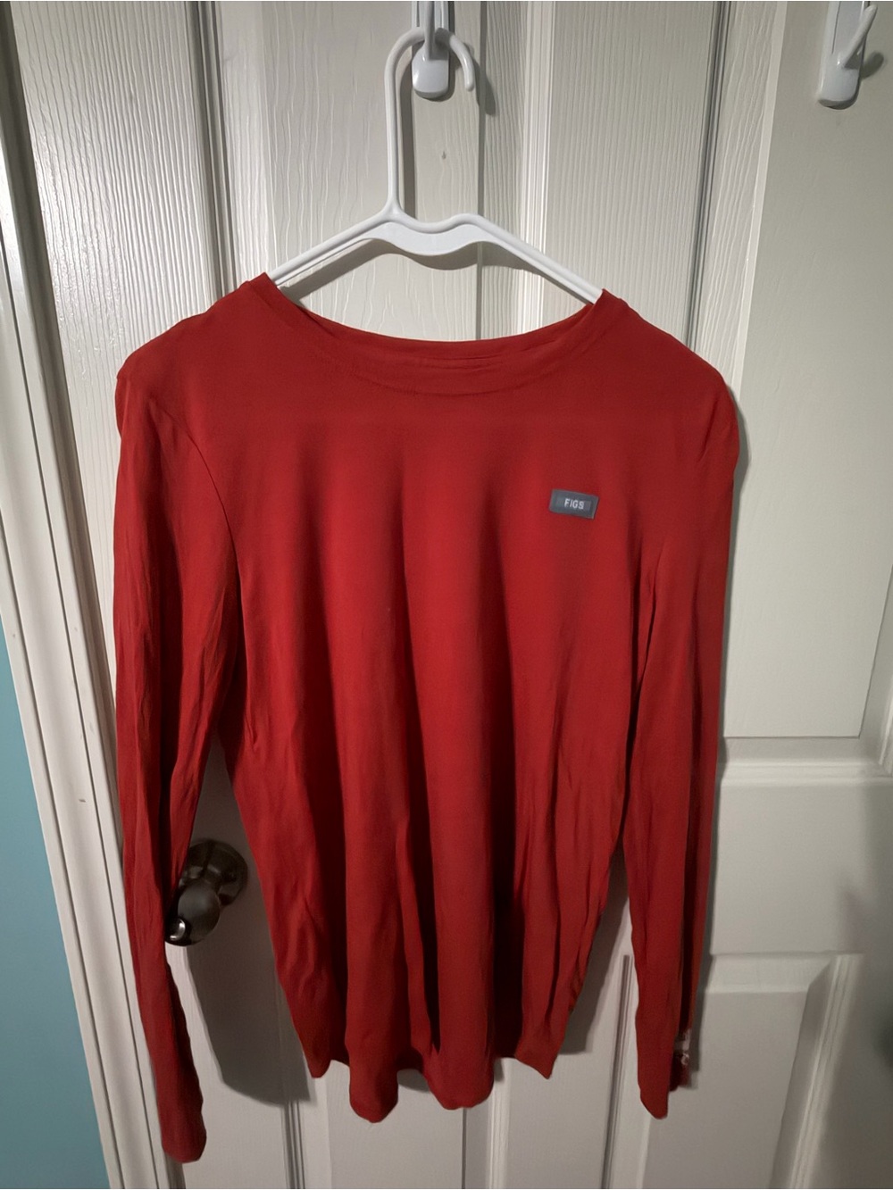 FIGS Women’s Red Long Sleeve Team USA Under Scrub Size XS NWOT